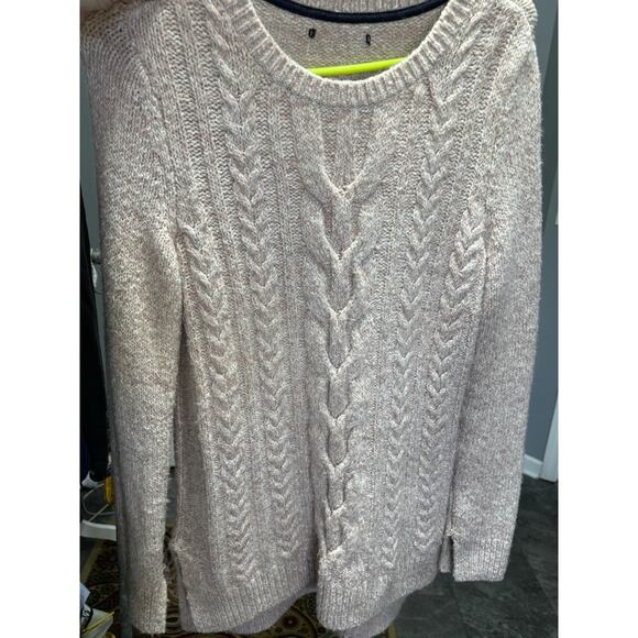 Tommy Hilfiger Womens Sweater Pullover Cable knit Rose Pink XL Comfy Soft - Picture 6 of 8